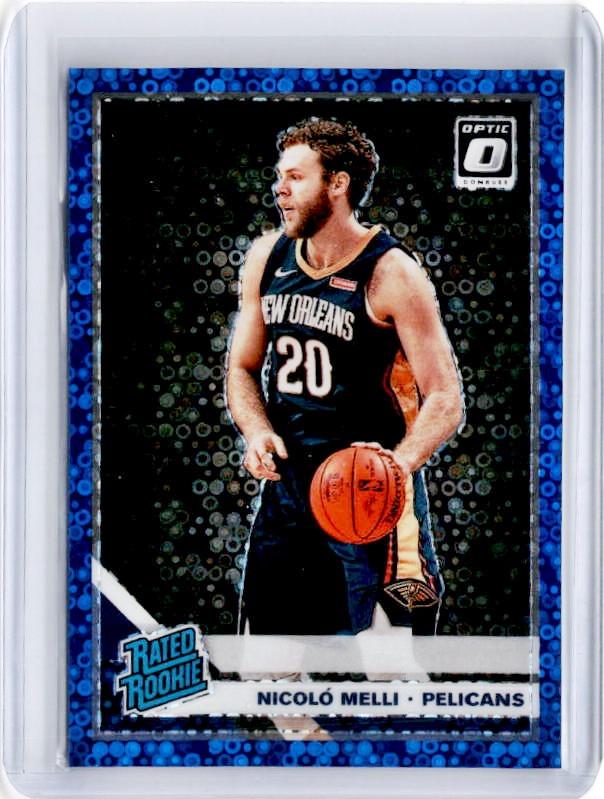 2019-20 Optic Fast Break NICOLO MELLI Rated Rookie Blue Prizm 34/50-Cherry Collectables