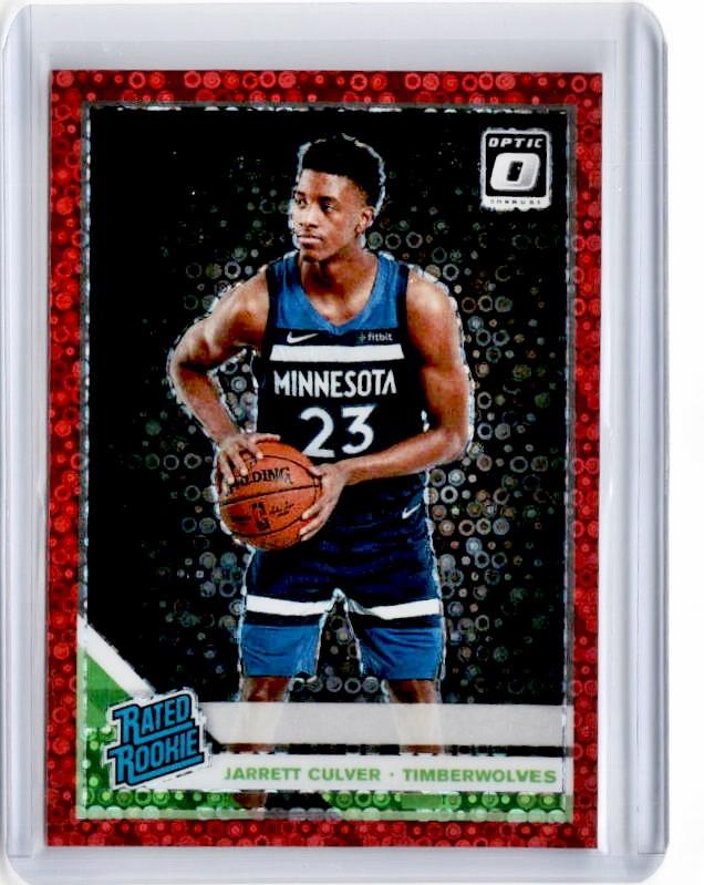 2019-20 Optic Fast Break JARRETT CULVER Rated Rookie Red Prizm 74/85-Cherry Collectables