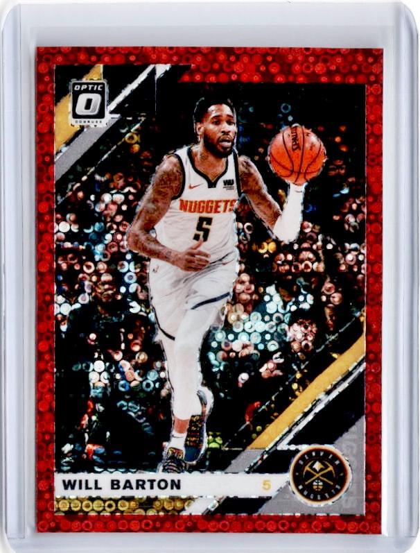2019-20 Optic Fast Break WILL BARTON Red Prizm 68/85-Cherry Collectables