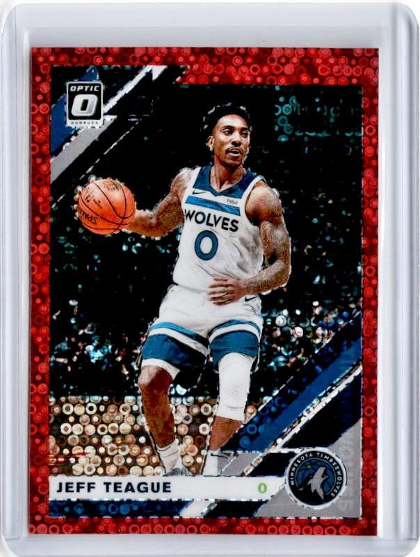 2019-20 Optic Fast Break JEFF TEAGUE Red Prizm 45/85-Cherry Collectables