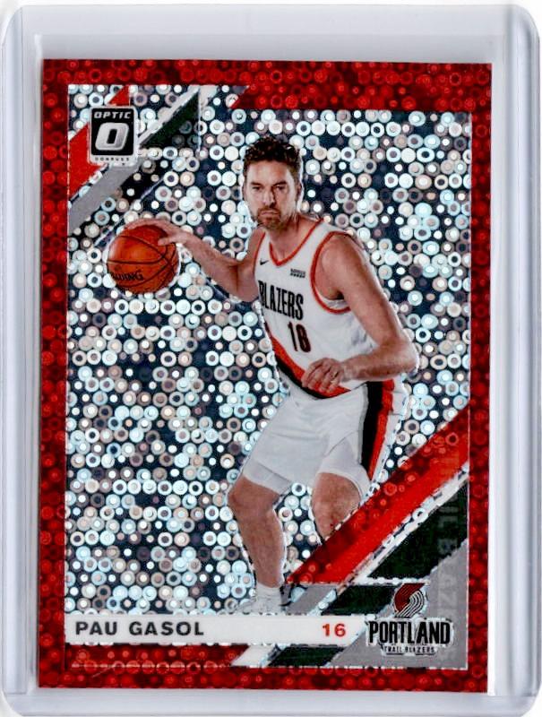 2019-20 Optic Fast Break PAU GASOL Red Prizm 19/85-Cherry Collectables