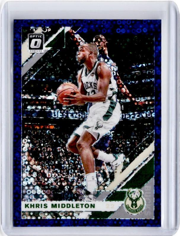 2019-20 Optic Fast Break KHRIS MIDDLETON Purple Prizm 62/95-Cherry Collectables