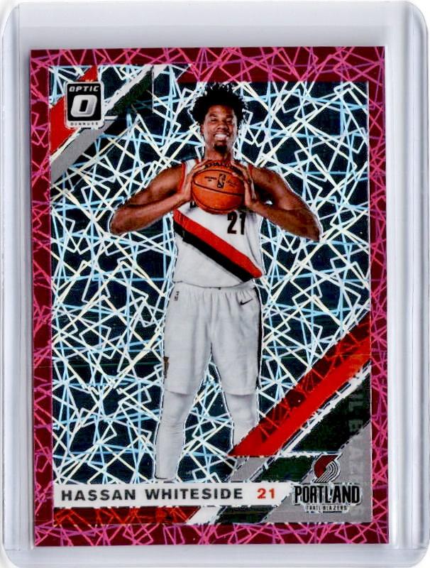 2019-20 Optic HASSAN WHITESIDE Pink Velocity Prizm 7/79-Cherry Collectables