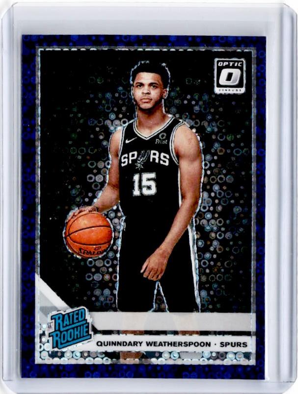 2019-20 Optic Fast Break QUINNDARY WEATHERSPOON Rookie Purple Prizm 9/95-Cherry Collectables