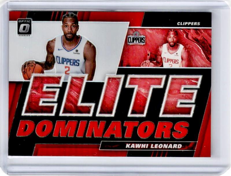 2019-20 Optic KAWHI LEONARD Elite Dominators Red Prizm 43/99-Cherry Collectables