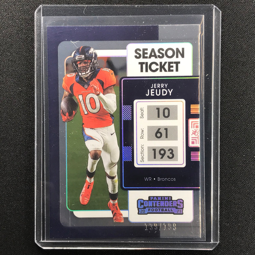 2021 Contenders Jerry Jeudy Season Ticket Silver 139/199