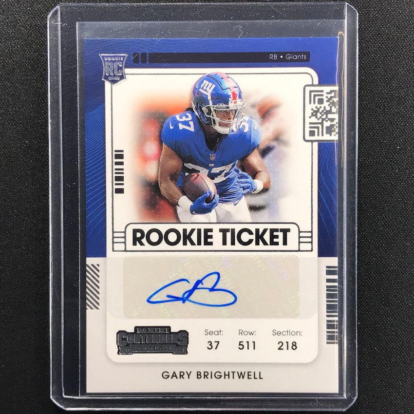 2021 Contenders GARY BRIGHTWELL Rookie Ticket Auto #233