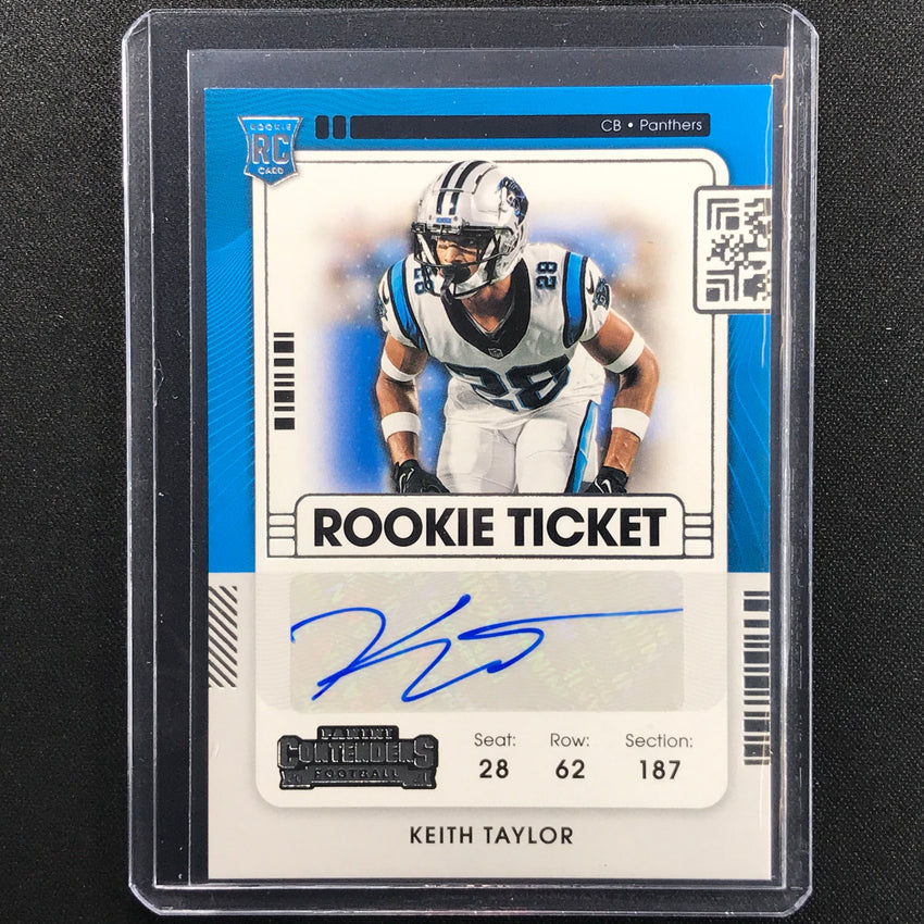 2021 Contenders KEITH TAYLOR Rookie Ticket Auto #273