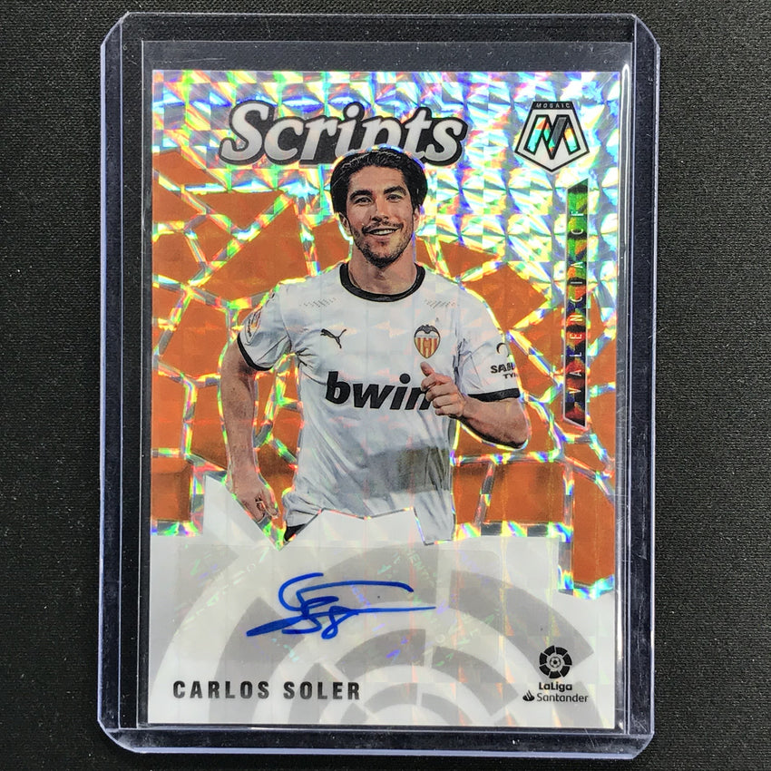 2020-21 Mosaic LaLiga CARLOS SOLER Scripts Prizm Auto #CS