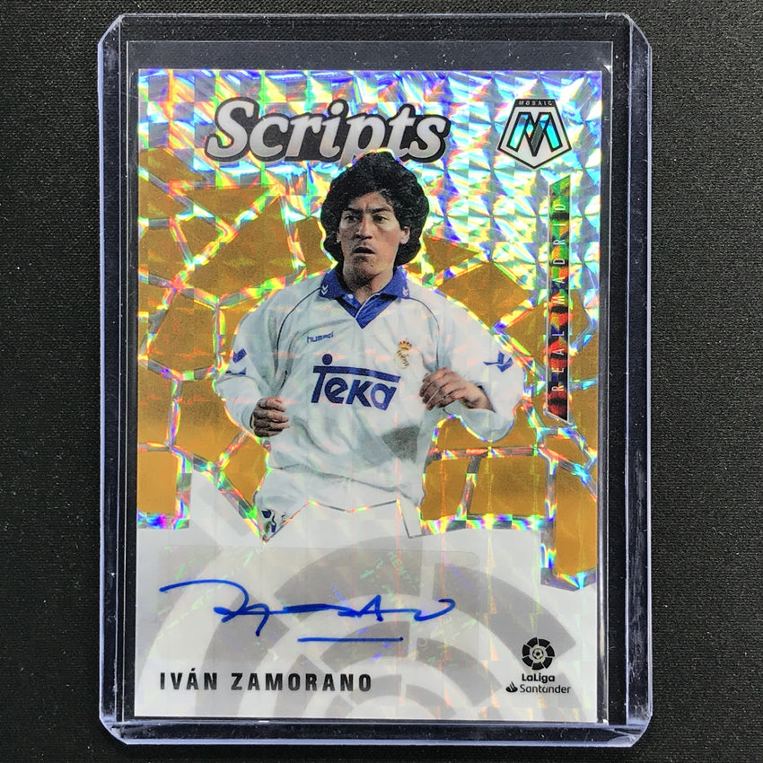 2020-21 Mosaic LaLiga IVAN ZAMORANO Scripts Prizm Auto #IZ