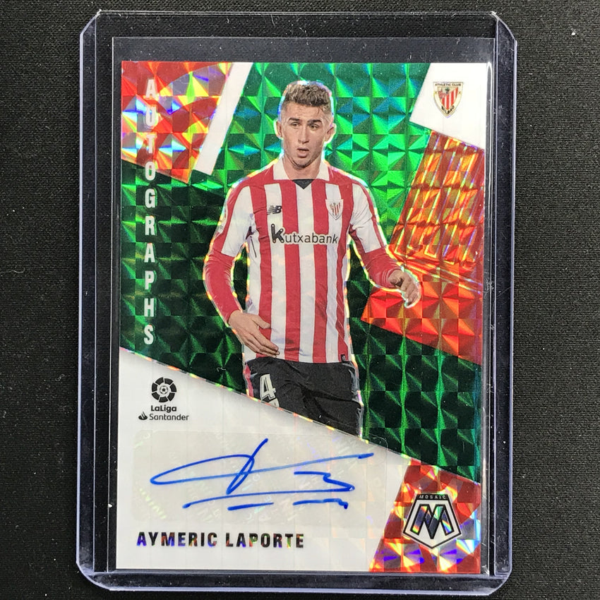 2020-21 Mosaic Laliga Aymeric Laporte Autographs Green No Al