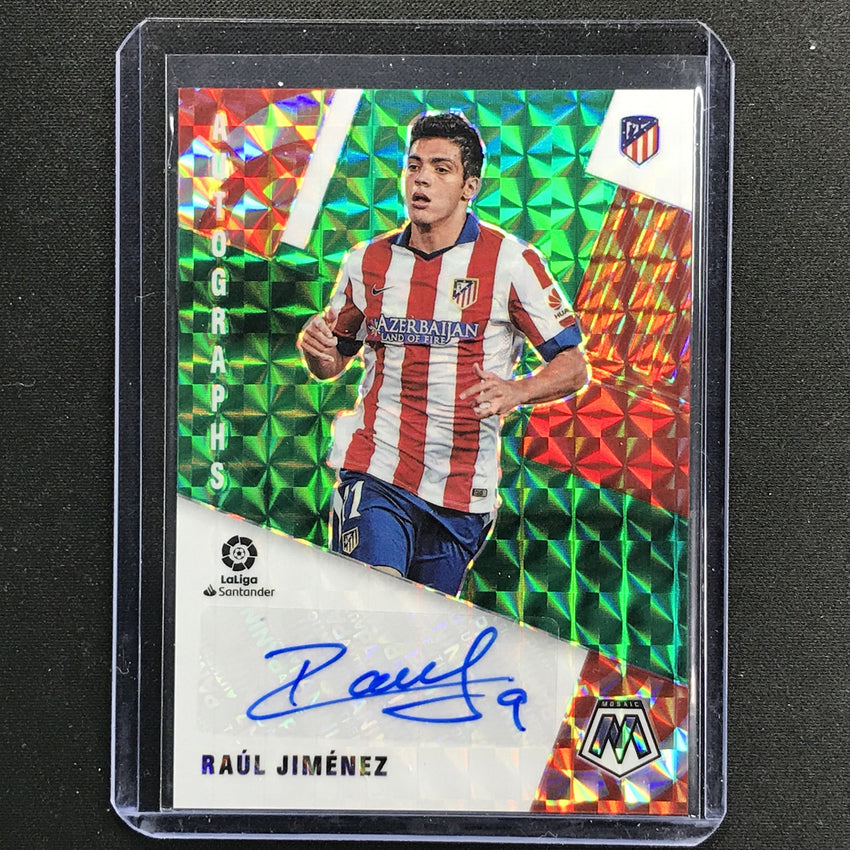 2020-21 Mosaic Laliga Raul Jimenez Autographs Green No Rj
