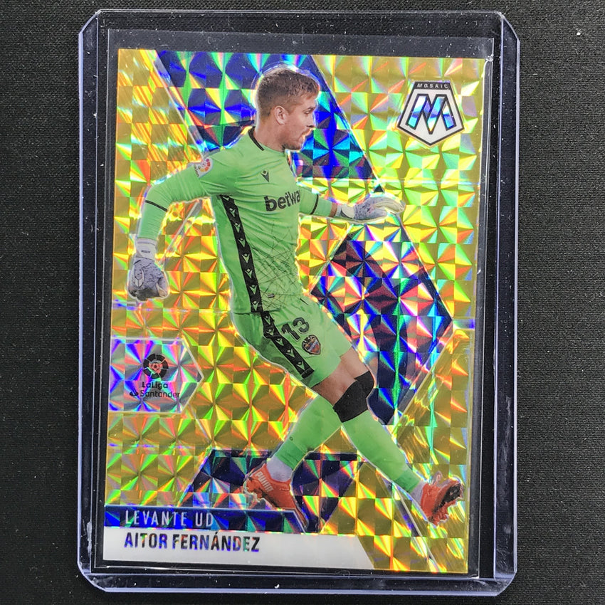 2020-21 Mosaic Laliga Aitor Fernandez Base Gold 7/10