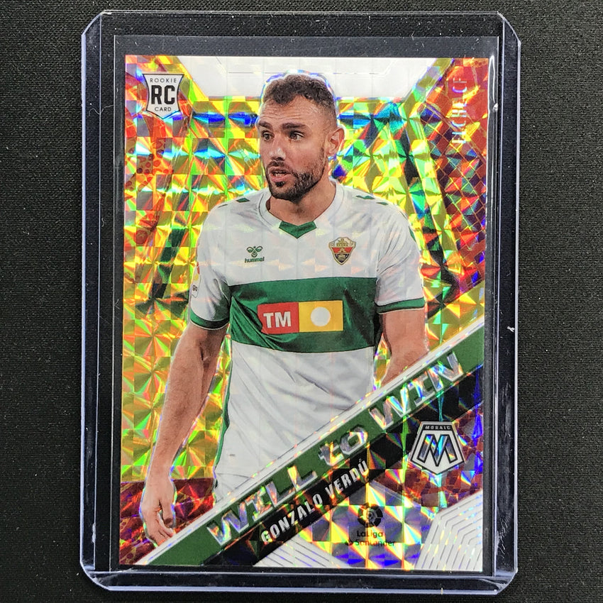 2020-21 Mosaic Laliga Gonzalo Verdu Rookie Will To Win Gold 6/10