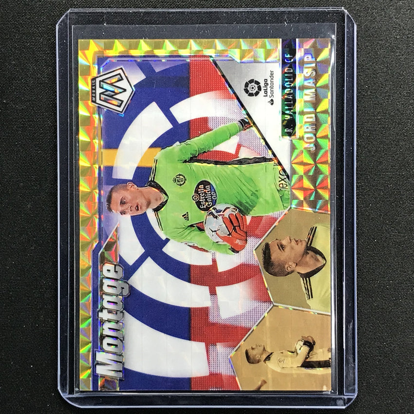 2020-21 Mosaic Laliga Jordi Masip Montage Gold 7/10