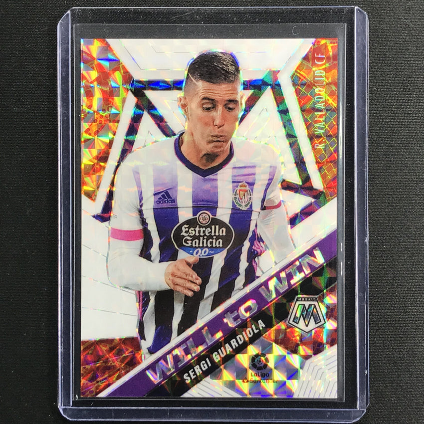 2020-21 Mosaic Laliga Sergi Guardiola Will To Win White 9/25