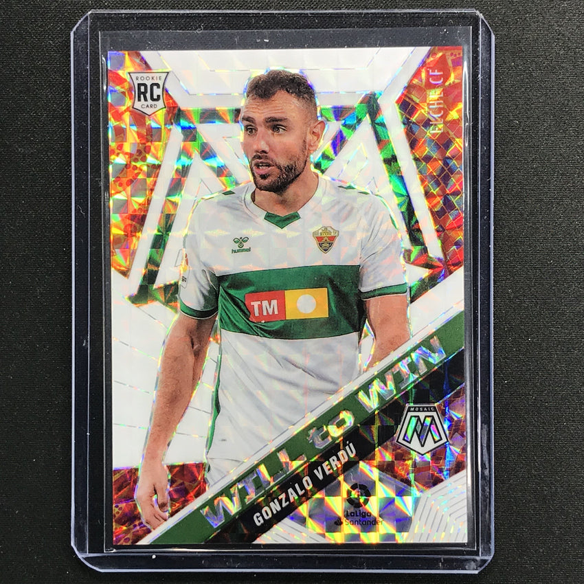 2020-21 Mosaic Laliga Gonzalo Verdu Rookie Will To Win White 12/25