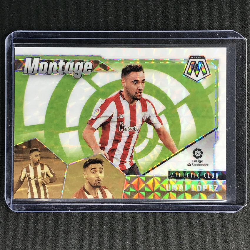 2020-21 Mosaic Laliga Unai Lopez Montage White 15/25