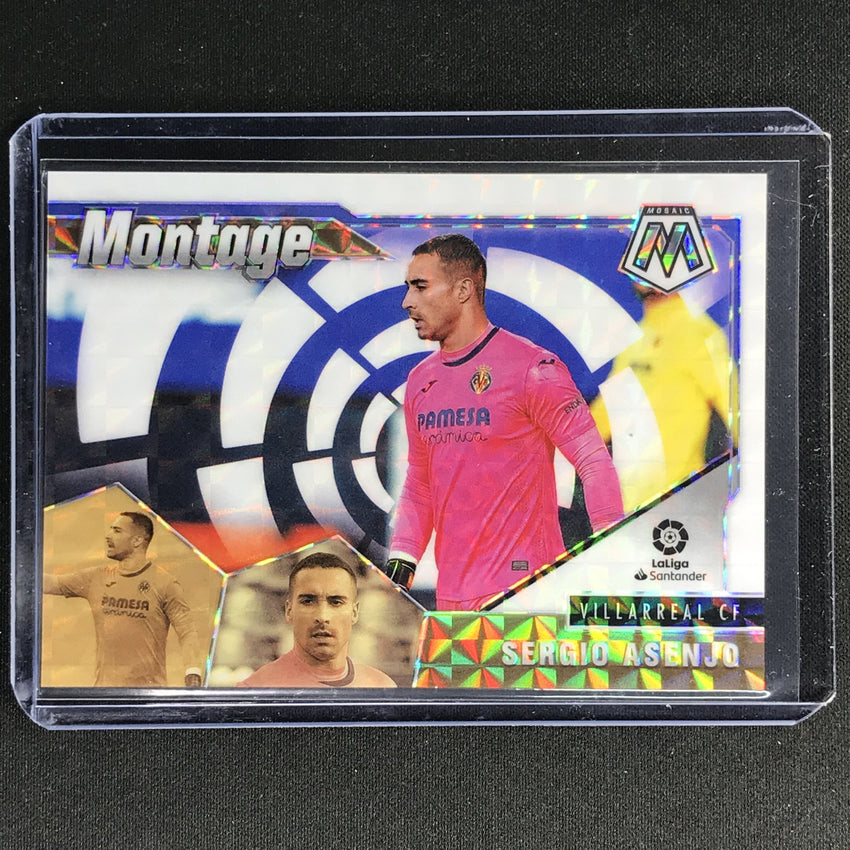 2020-21 Mosaic Laliga Sergio Asenjo Montage White 11/25