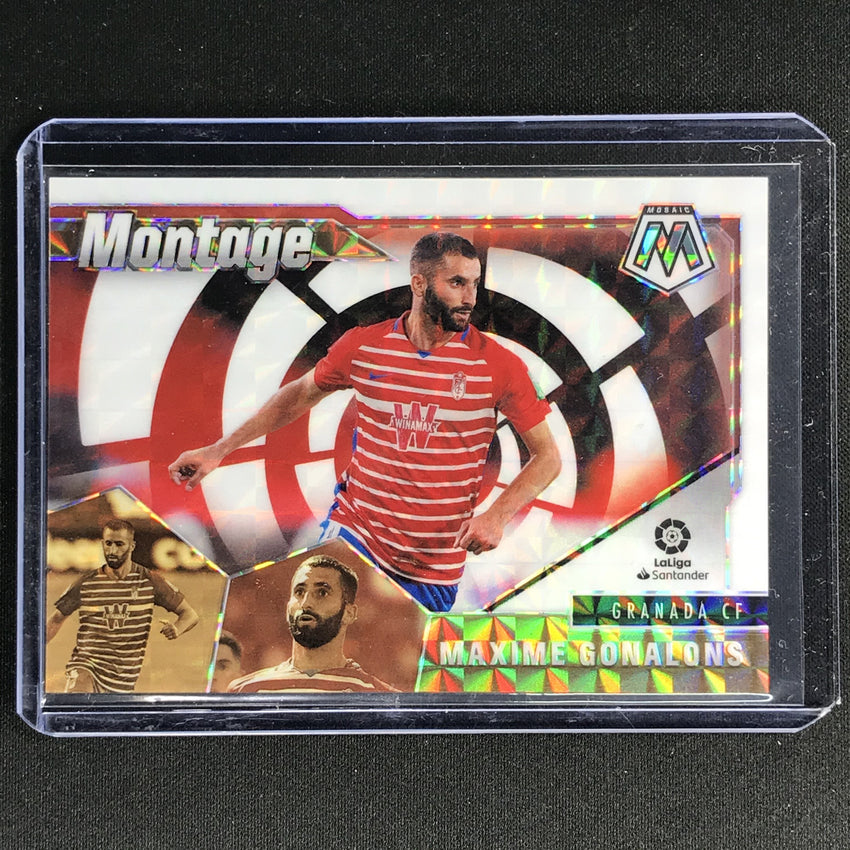 2020-21 Mosaic Laliga Maxime Gonalons Montage White 15/25