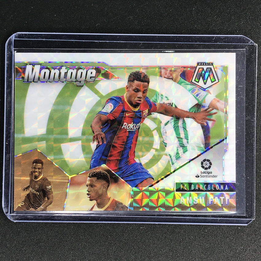 2020-21 Mosaic Laliga Ansu Fati Montage White 17/25