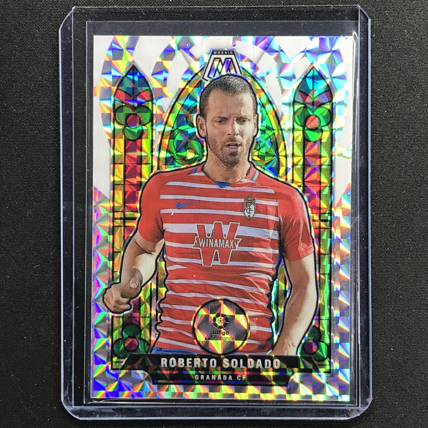 2020-21 Mosaic LaLiga ROBERTO SOLDADO Stained Glass SP #7