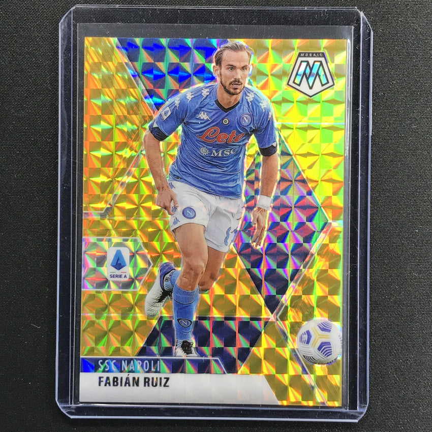 2020-21 Mosaic Serie A Fabian Ruiz Base Gold 10/10
