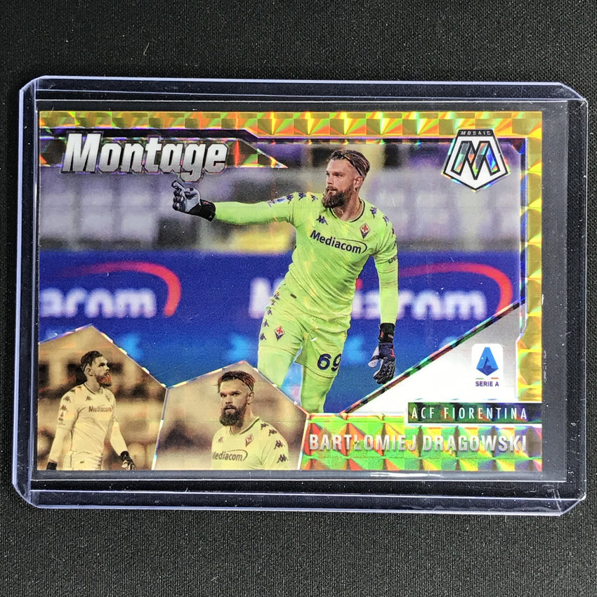 2020-21 Mosaic Serie A Bartlomiej Dragowski Montage Gold 8/10