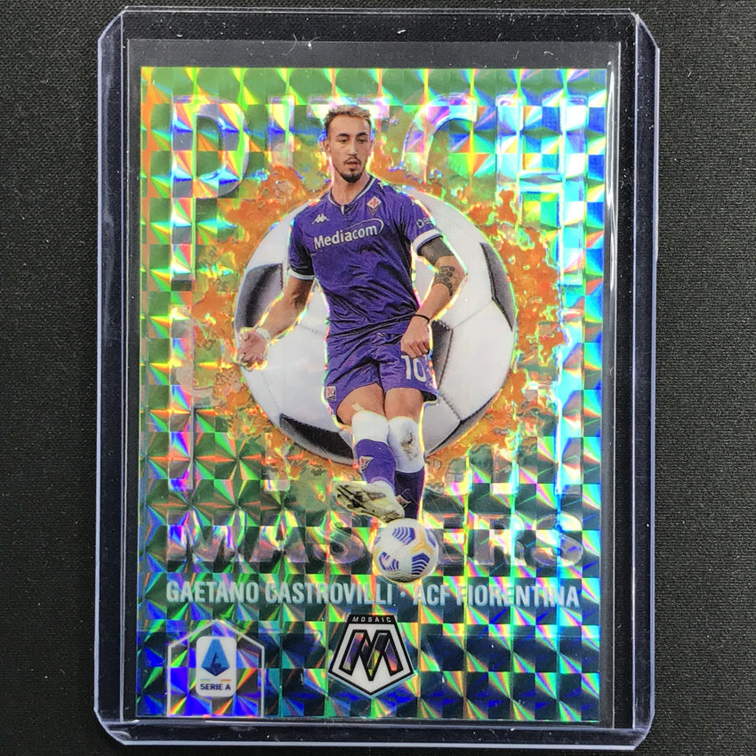 2020-21 Mosaic Serie A Gaetano Castrovilli Pitch Masters White 8/25