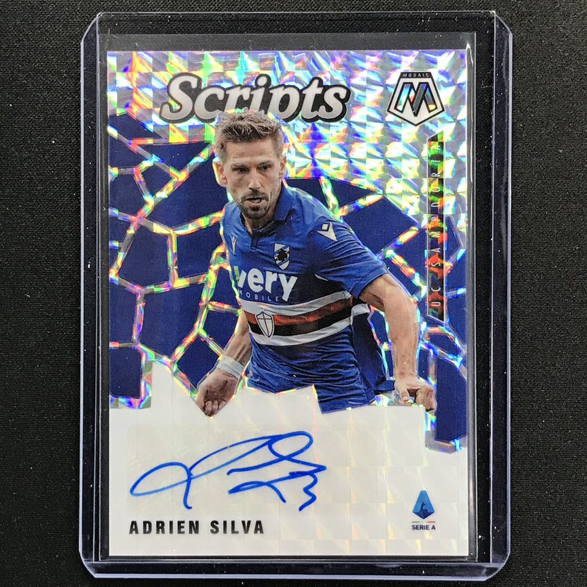 2020-21 Mosaic Serie A Adrien Silva Scripts Prizm Auto No As