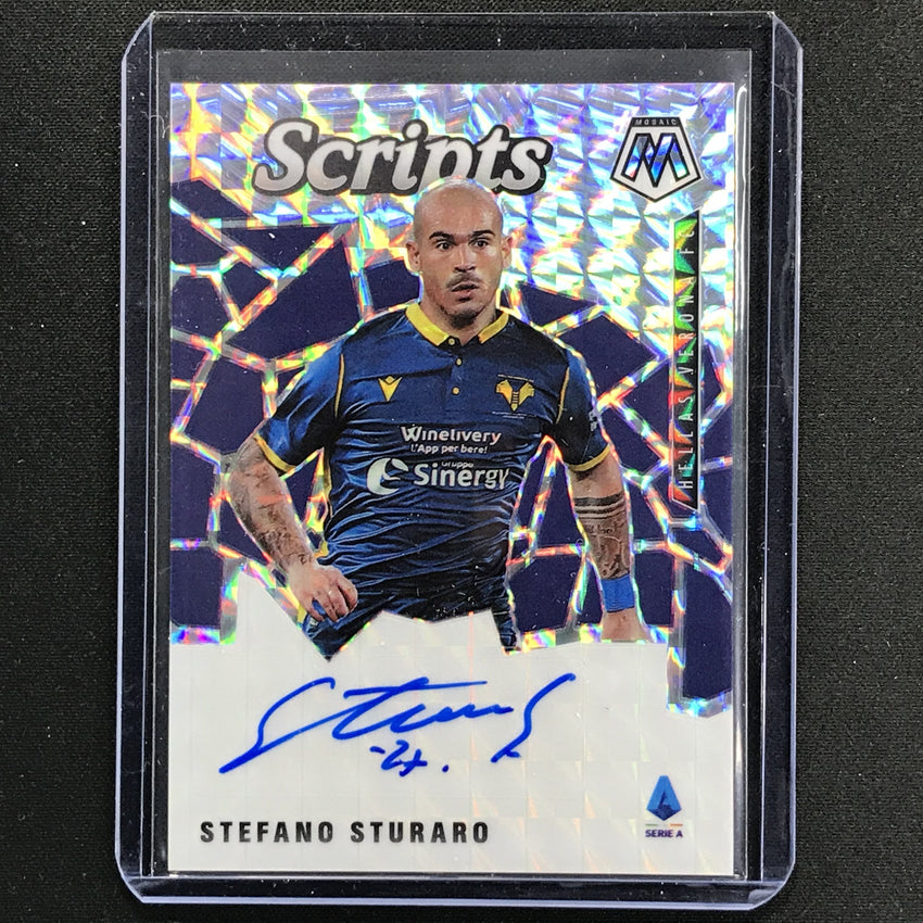 2020-21 Mosaic Serie A Stefano Sturaro Scripts Prizm Auto No Ss
