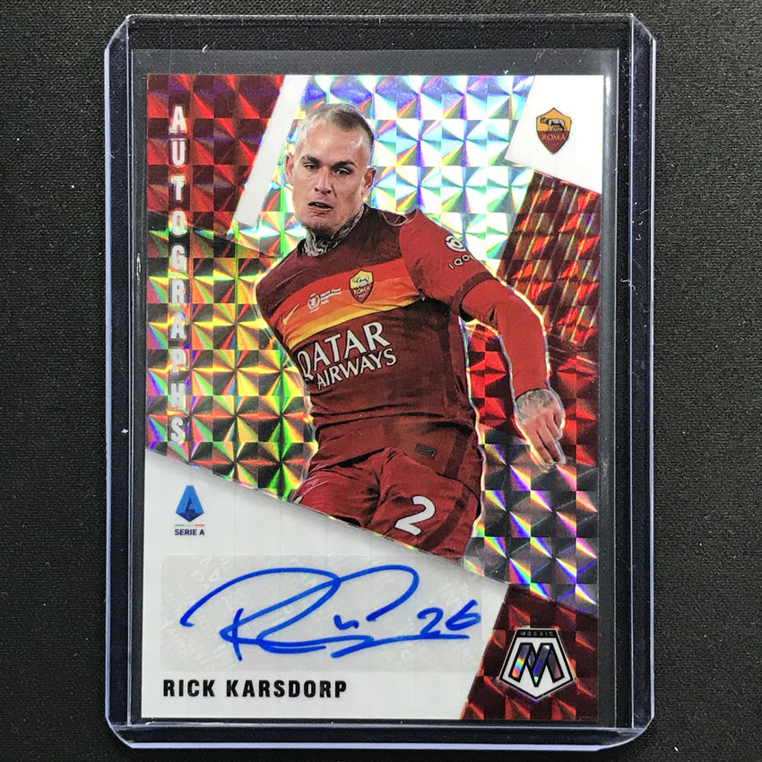 2020-21 Mosaic Serie A Rick Karsdorp Autographs No Rk