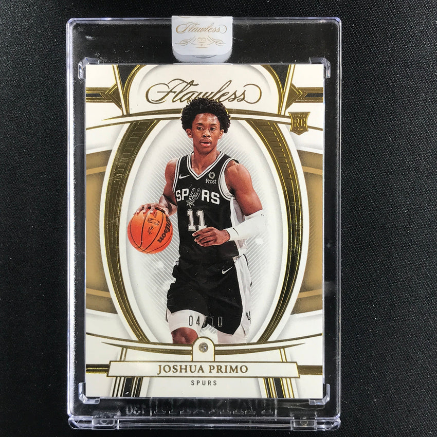 2021-22 Flawless Joshua Primo Diamond Base Rookie Gold 4/10