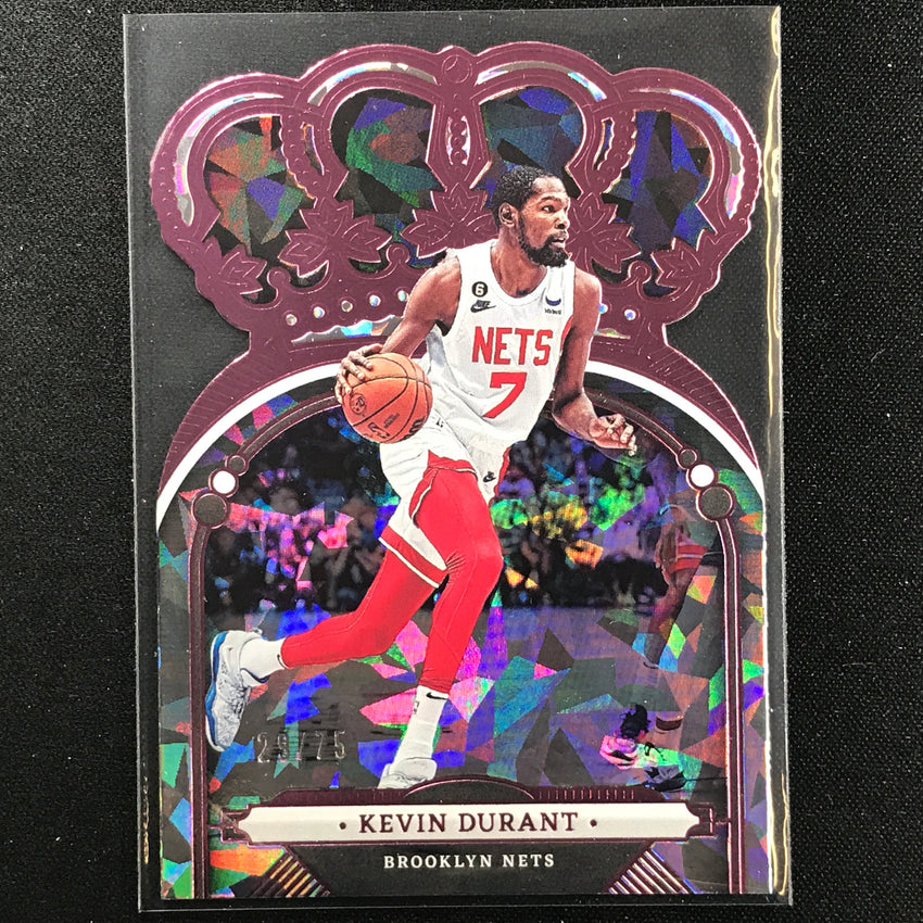 2022-23 Crown Royale Kevin Durant Crystal Pink 29/75