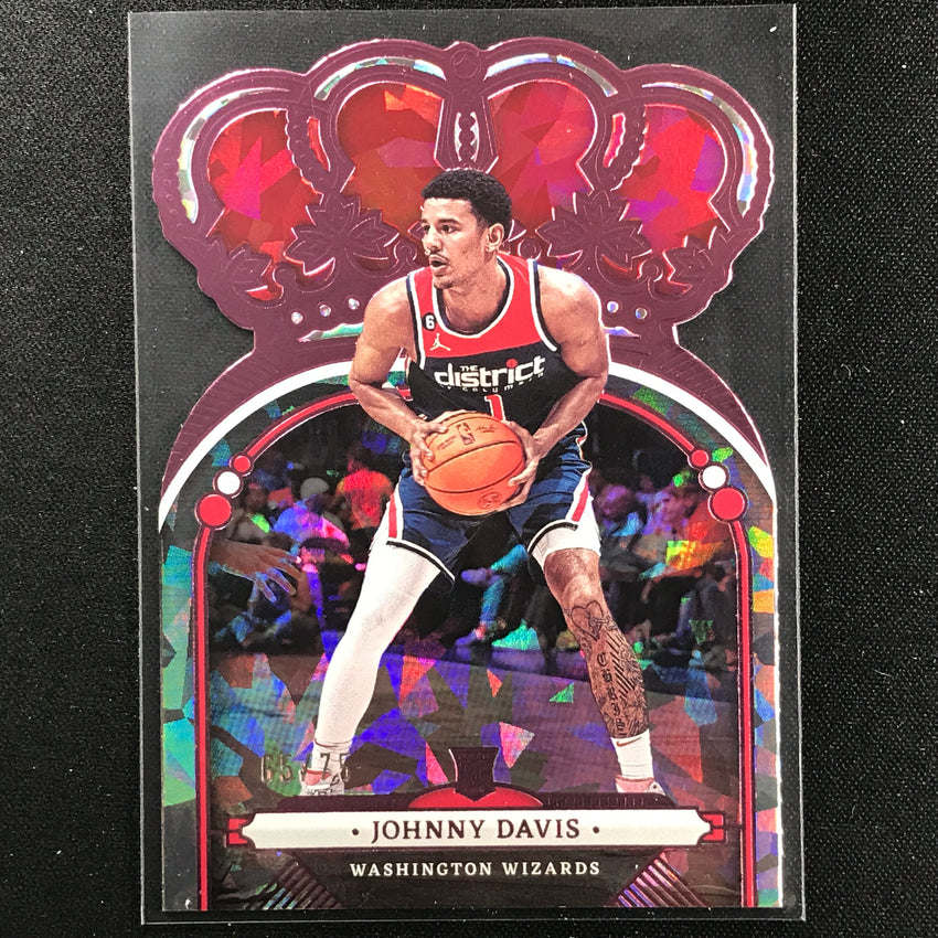 2022-23 Crown Royale Johnny Davis Rookie Crystal Pink 65/75