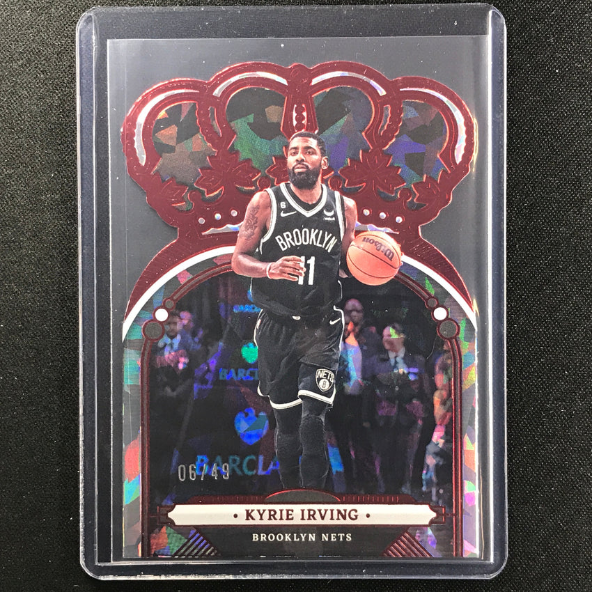2022-23 Crown Royale Kyrie Irving Crystal Red 6/49