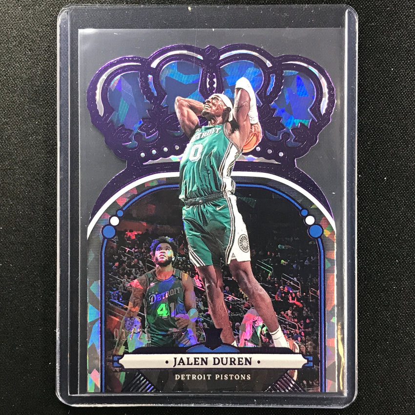 2022-23 Crown Royale Jalen Duren Rookie Crystal Purple 1/25