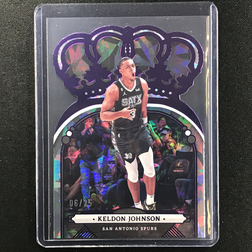2022-23 Crown Royale Keldon Johnson Crystal Purple 6/25