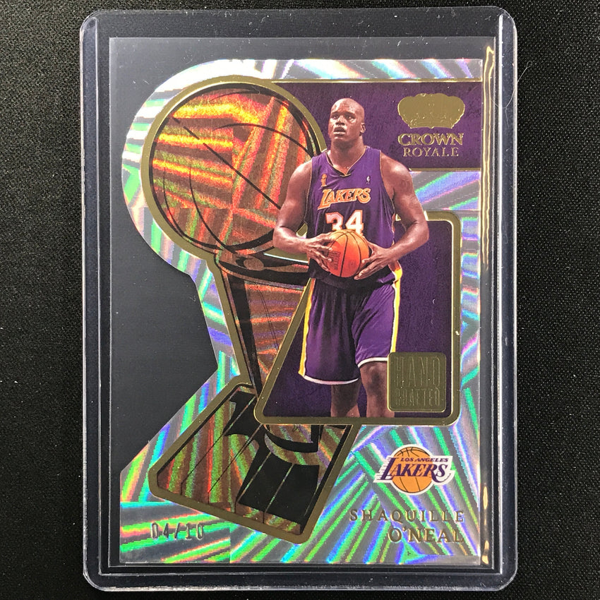 2022-23 Crown Royale Shaquille Oneal Hand Crafted Die-cut Gold 4/10