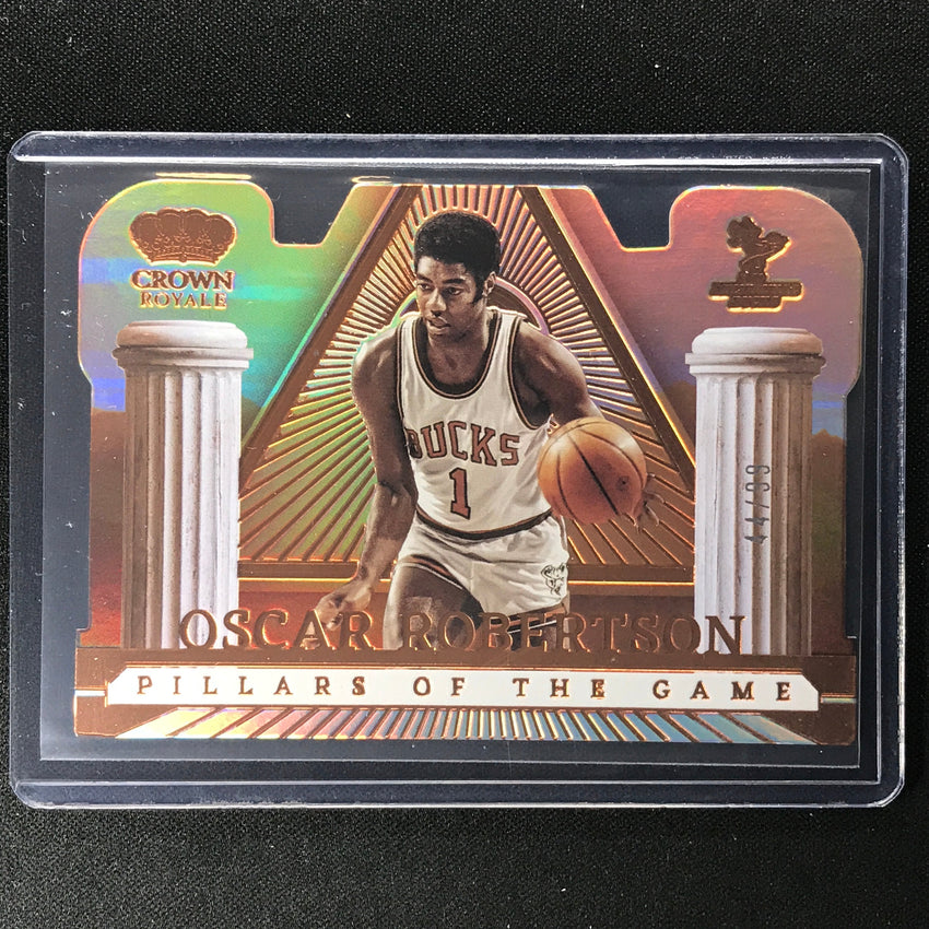 2022-23 Crown Royale Oscar Robertson Pillars Of The Game Die-cut Bronze 44/99