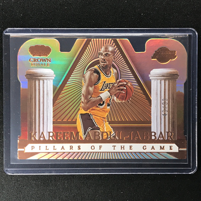 2022-23 Crown Royale Kareem Abdul-jabbar Pillars Of The Game Die-cut 40/99