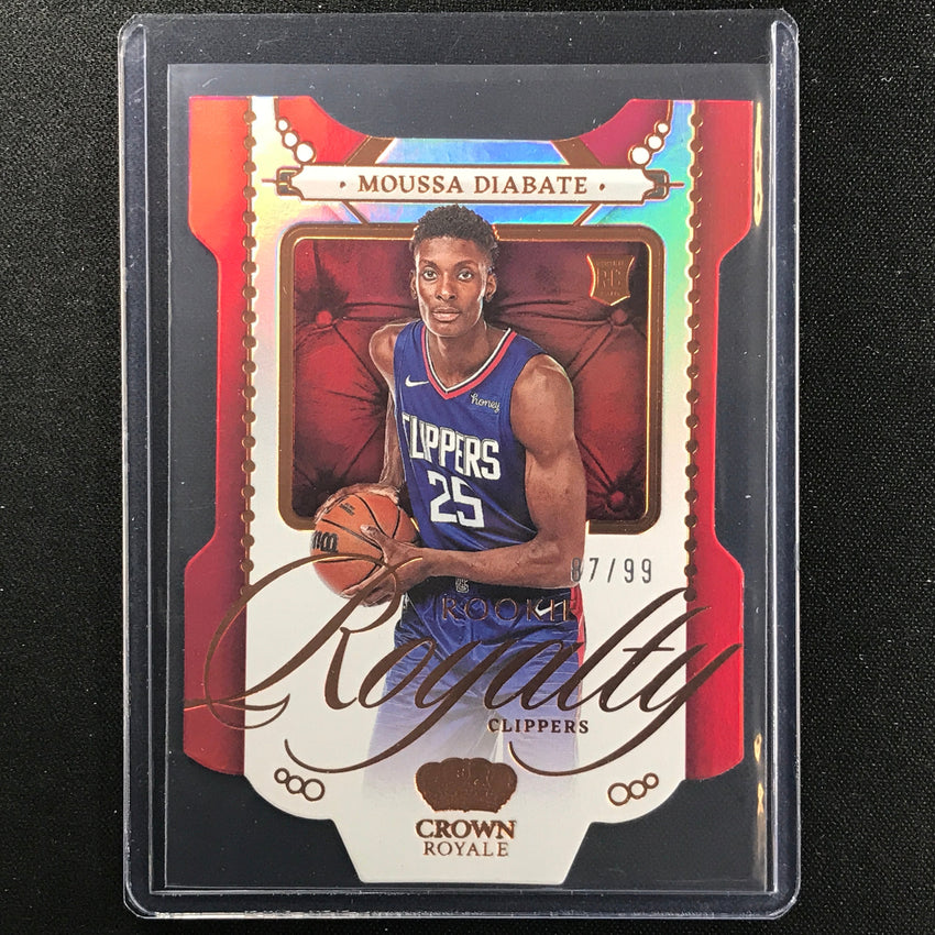 2022-23 Crown Royale Moussa Diabate Rookie Royalty Die-cut Bronze 87/99