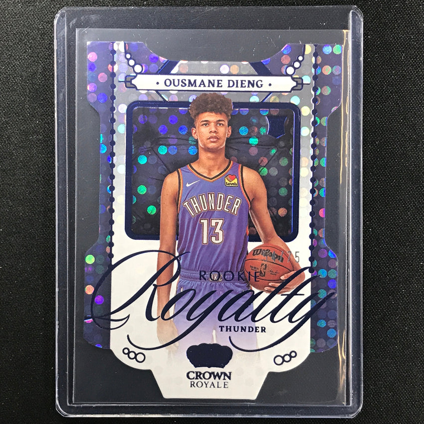 2022-23 Crown Royale Ousmane Dieng Rookie Royalty Die-cut Blue 54/75