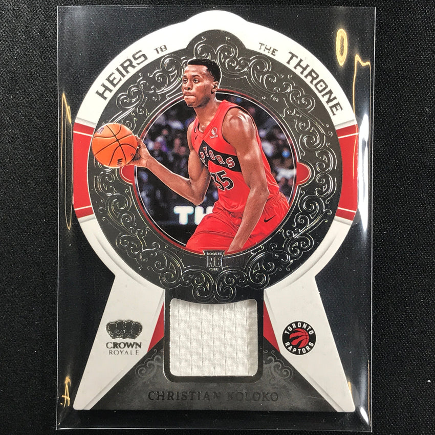 2022-23 Crown Royale CHRISTIAN KOLOKO Heirs to the Throne Rookie Jersey #CKR