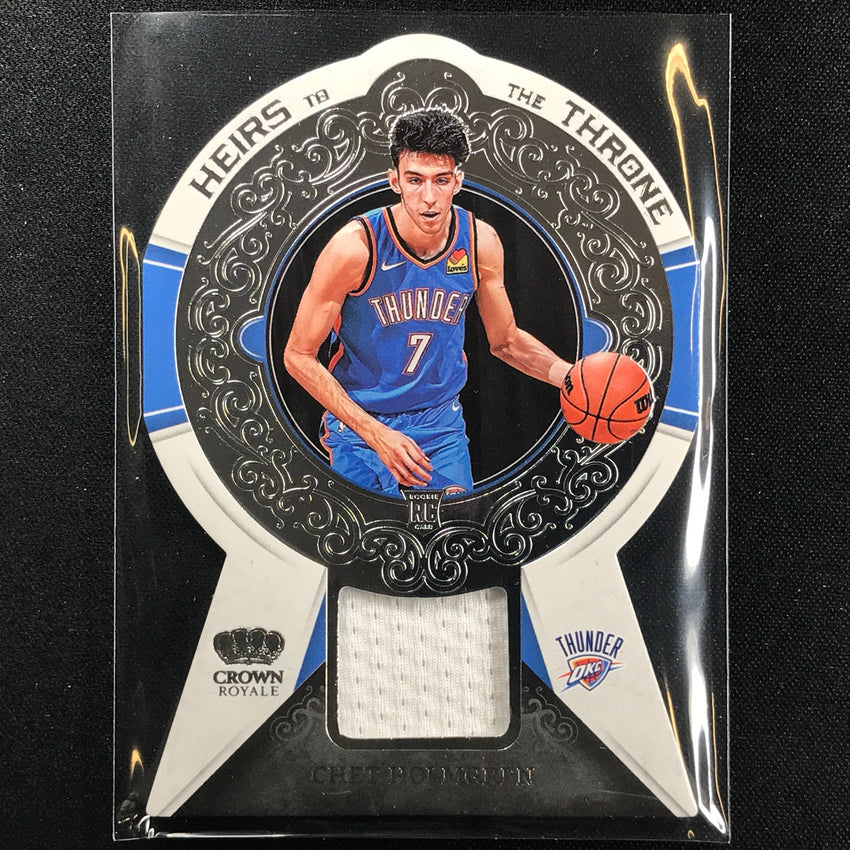 2022-23 Crown Royale Chet Holmgren Heirs To The Throne Rookie Jersey No Cht