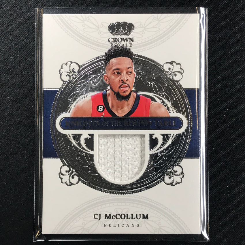 2022-23 Crown Royale Cj Mccollum Knights Of The Round Table Jersey No Cjm