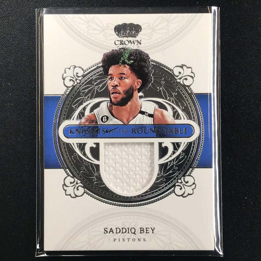 2022-23 Crown Royale SADDIQ BEY Knights of the Round Table Jersey #SBY