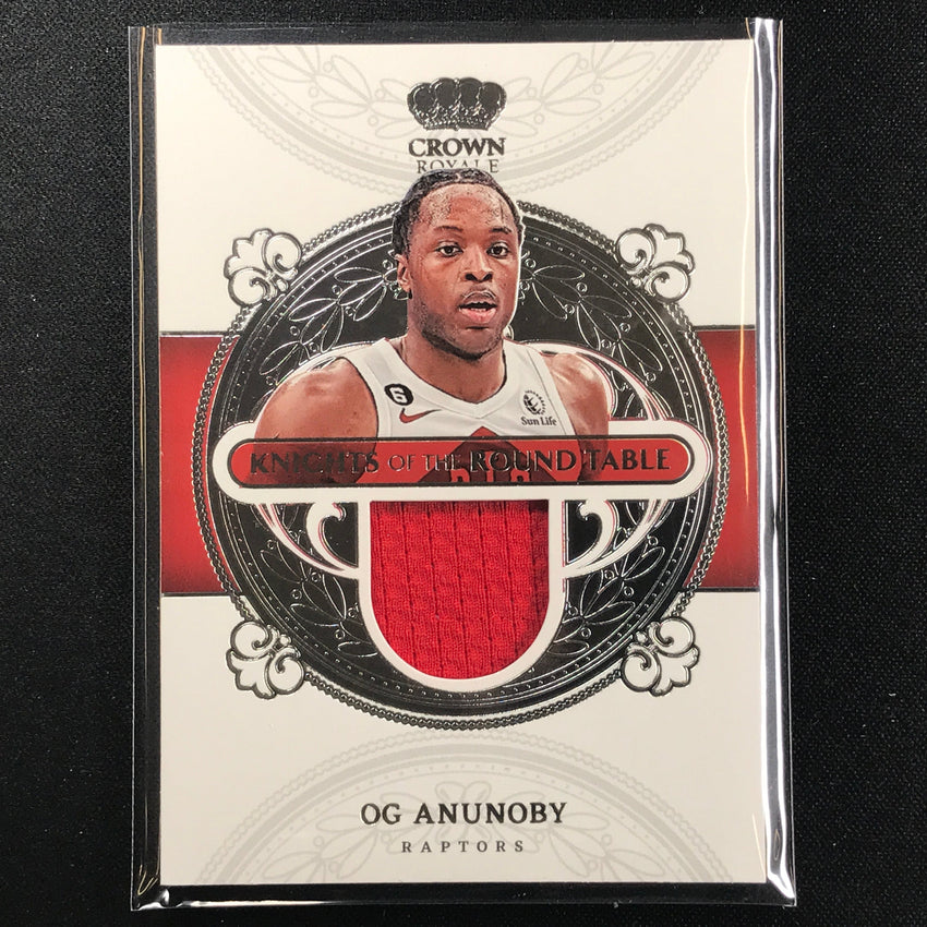 2022-23 Crown Royale Og Anunoby Knights Of The Round Table Jersey No Oga