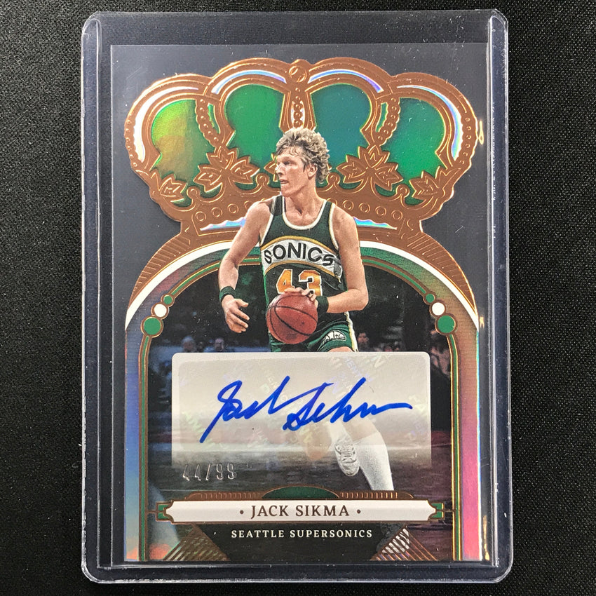 2022-23 Crown Royale Jack Sikma Crown Auto Die-cut Bronze 44/99