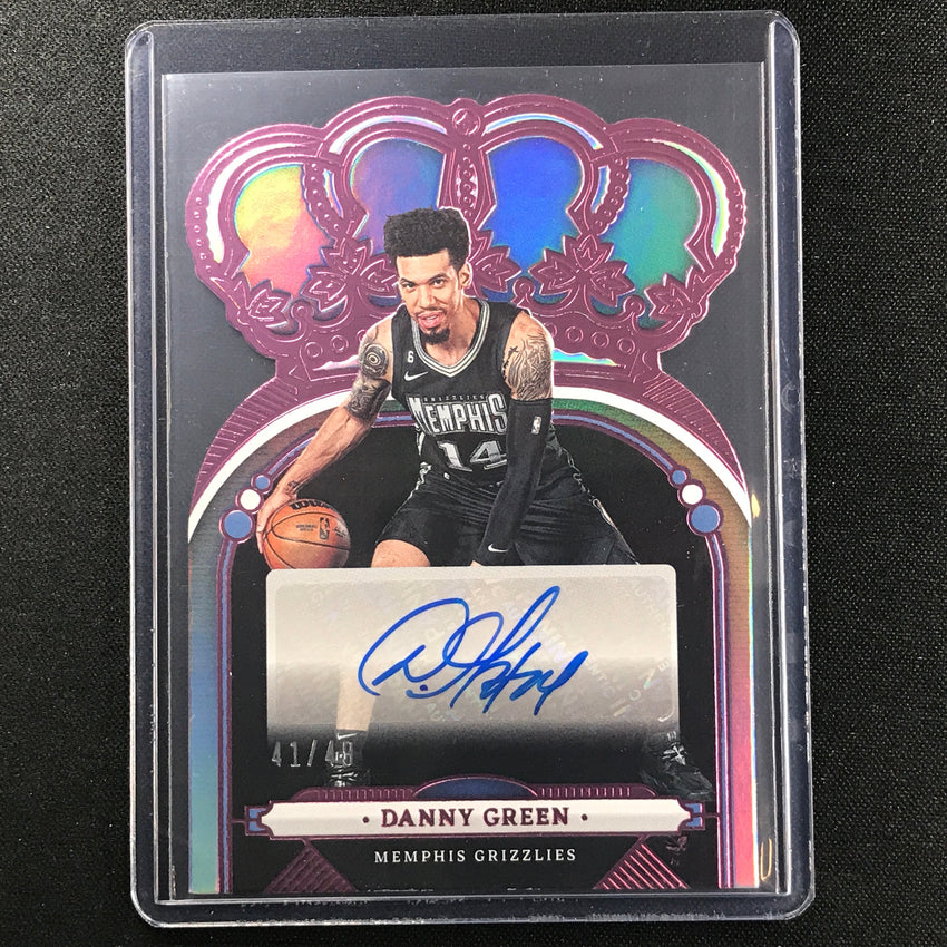 2022-23 Crown Royale Danny Green Crown Auto Die-cut Pink 41/49